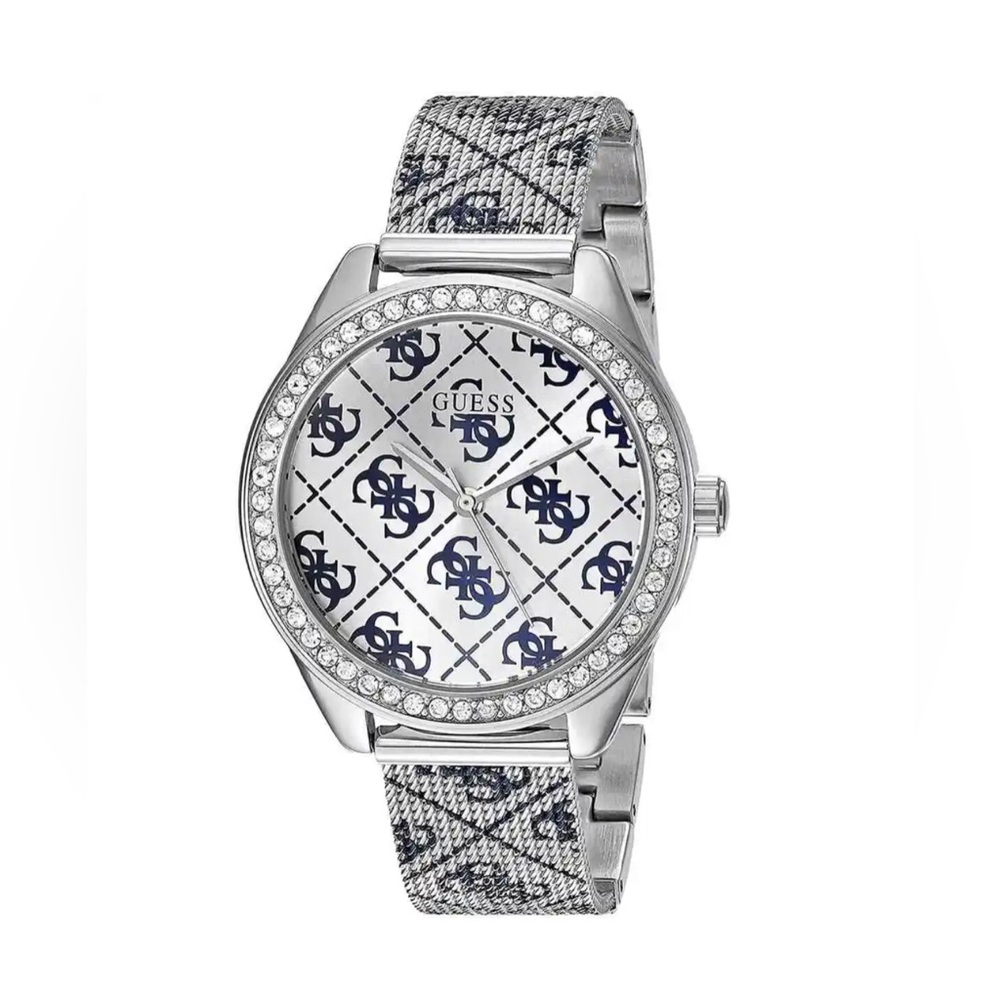 Womens Wristwatch GUESS MUSE W1279L1 Stainless Steel Swarovski NWOT.